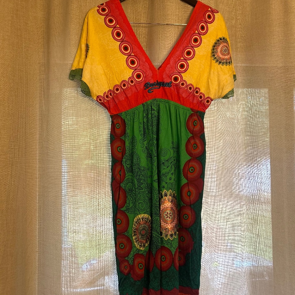 Desigual multicolored bathing suit cover up